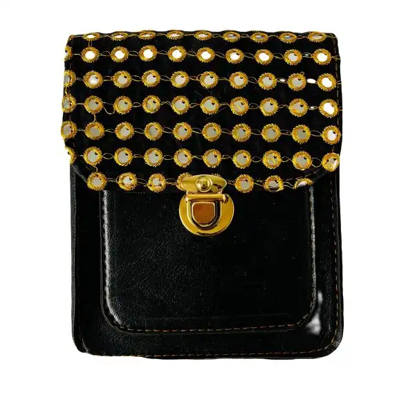 کیف رودوشی زنانه مدل سوزندوزی قفل دار کد K1