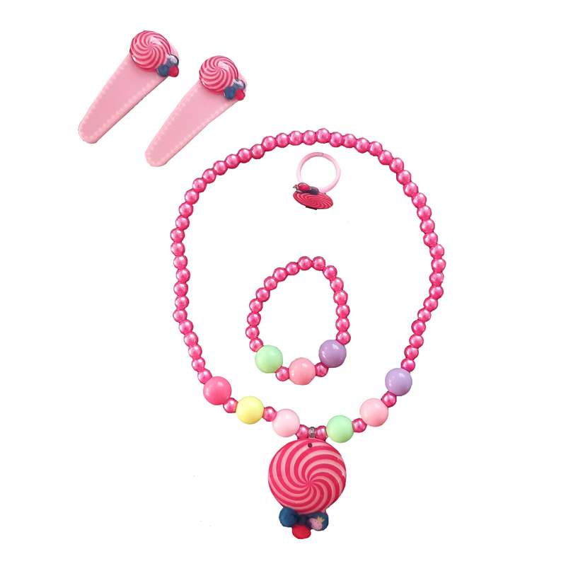 نیم ست دخترانه مدل شکلات کد 01 به همراه گیره مو نیم ست دخترانه مدل شکلات کد 01 به همراه گیره مو