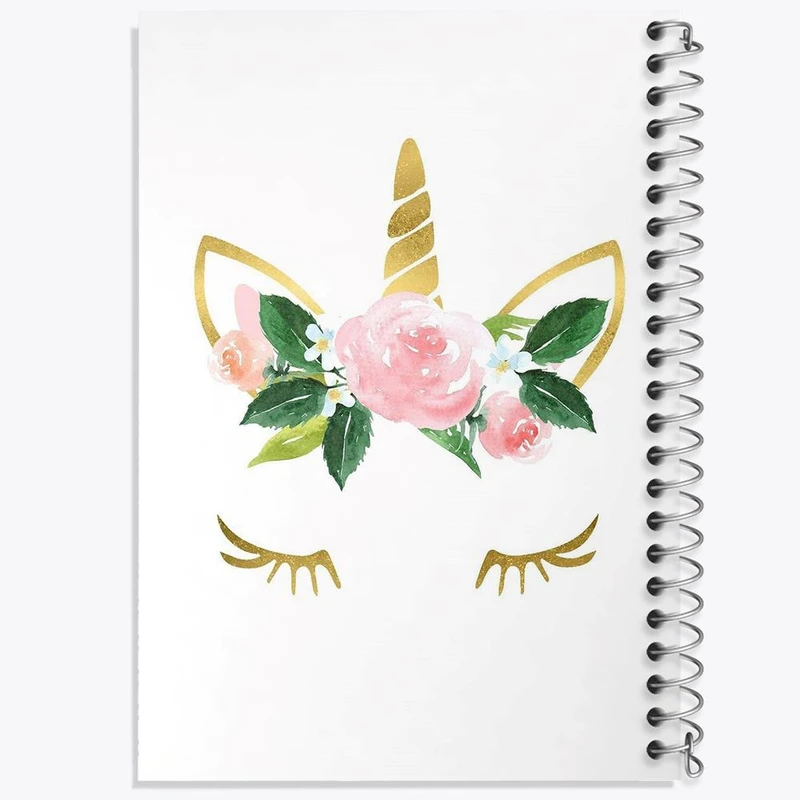 دفتر شطرنجی 50 برگ خندالو طرح اسب تک شاخ کد 24899