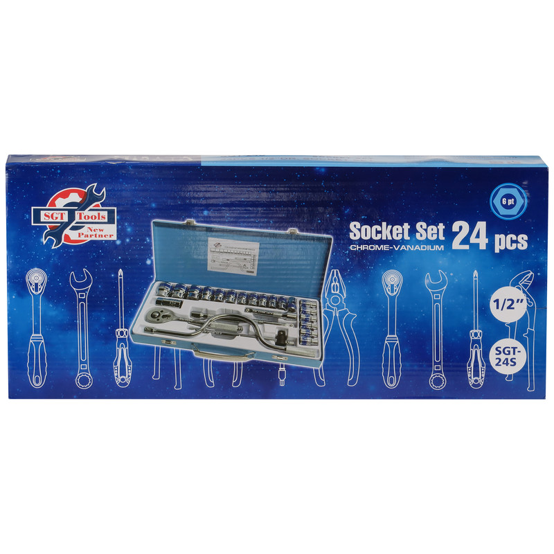 مجموعه 24 عددی آچار بکس اس جی تی تولز مدل i12