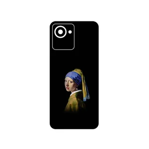 MAHOOT Girl with a Pearl Earring of Vermeer Cover Sticker for Realme C30s