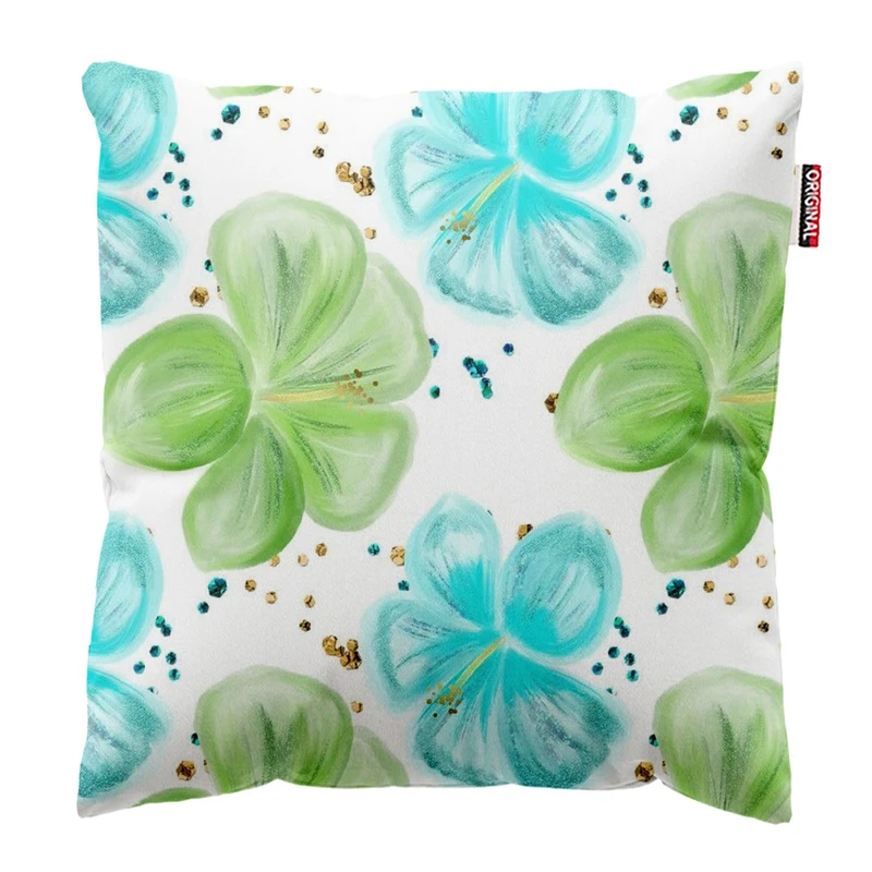  کوسن پاد آفرین طرح گل کد 3845 سایز 30*30 سانتی متر