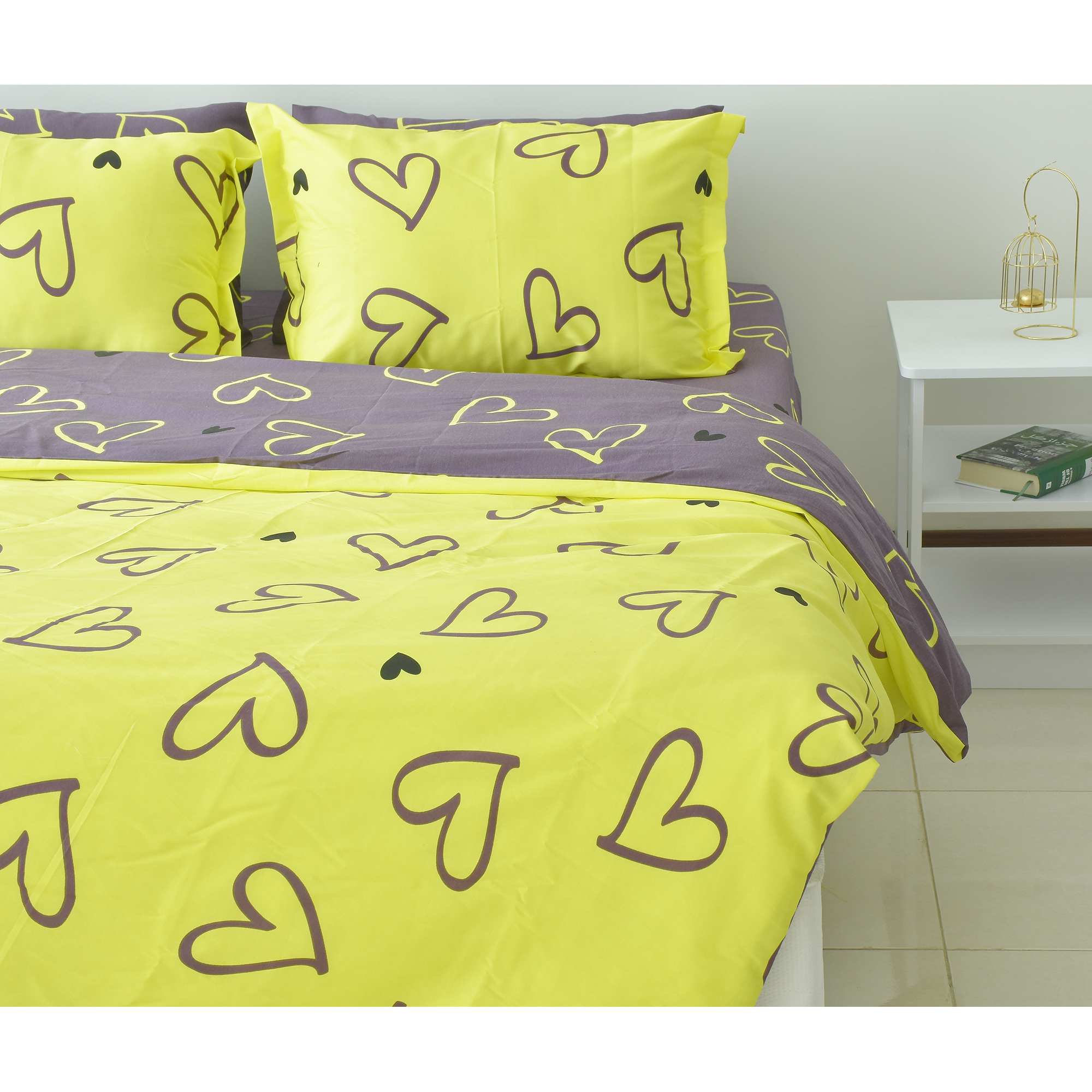 سرویس روتختی بومرنگ مدل Heart یک نفره 4 تکه