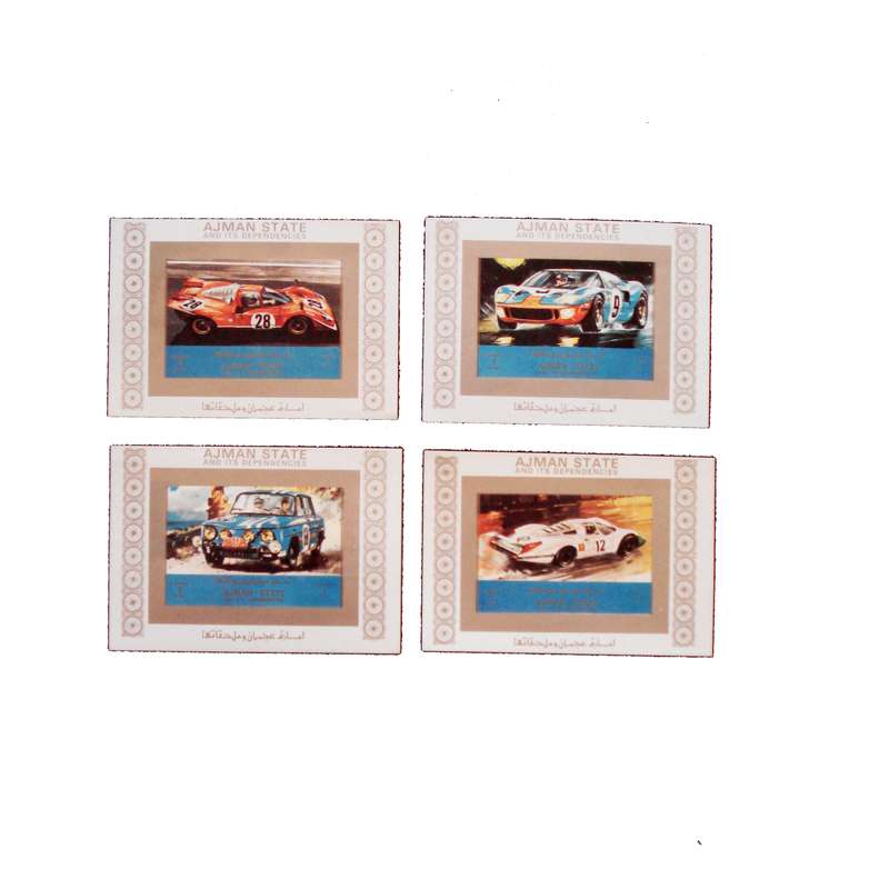 تمبر یادگاری مدل اتومبیل کد DS1888 مجموعه 4 عددی