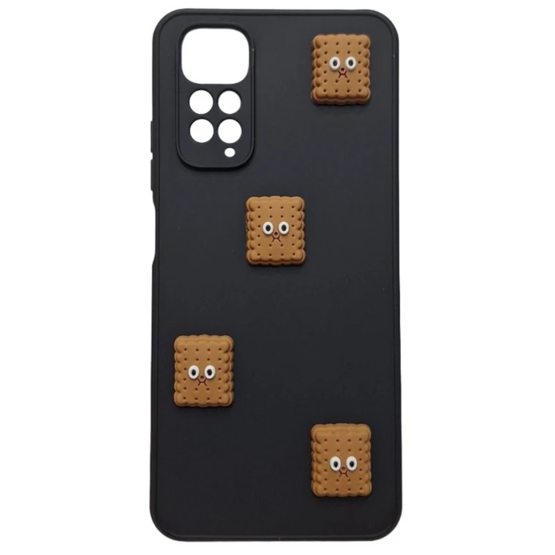کاور طرح بیسکویت برجسته مدل Note11 مناسب برای گوشی موبایل شیائومی Redmi Note 11 4G / 11S
