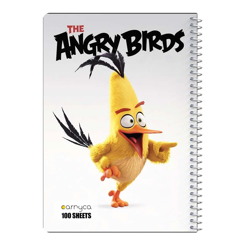 دفتر مشق 100 برگ سیمی کارنیکا طرح پرندگان خشمگین The Angry Birds کد 58061