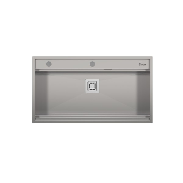 سینک ظرفشویی استیل توکار یک لگنه بیمکث مدل 4702