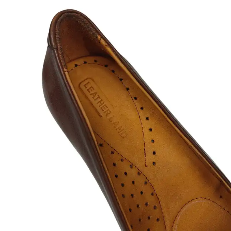 کفش زنانه سرزمین چرم کد 1664 رنگ قهوه ای