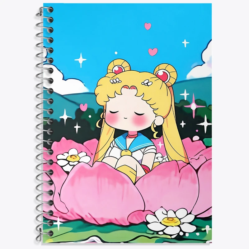 دفتر نت موسیقی 50 برگ خندالو طرح انیمه سیلور مون (Sailor Moon) کد N4997