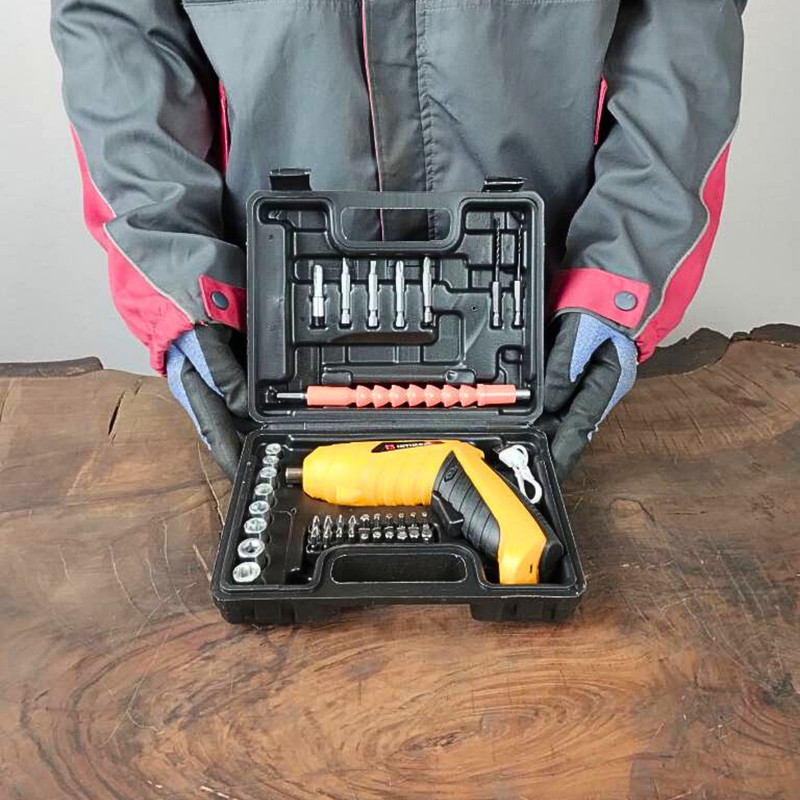 پیچ گوشتی شارژی اینتیمکث کد 0908 مجموعه 47 عددی پیچ گوشتی شارژی اینتیمکث کد 0908 مجموعه 47 عددی