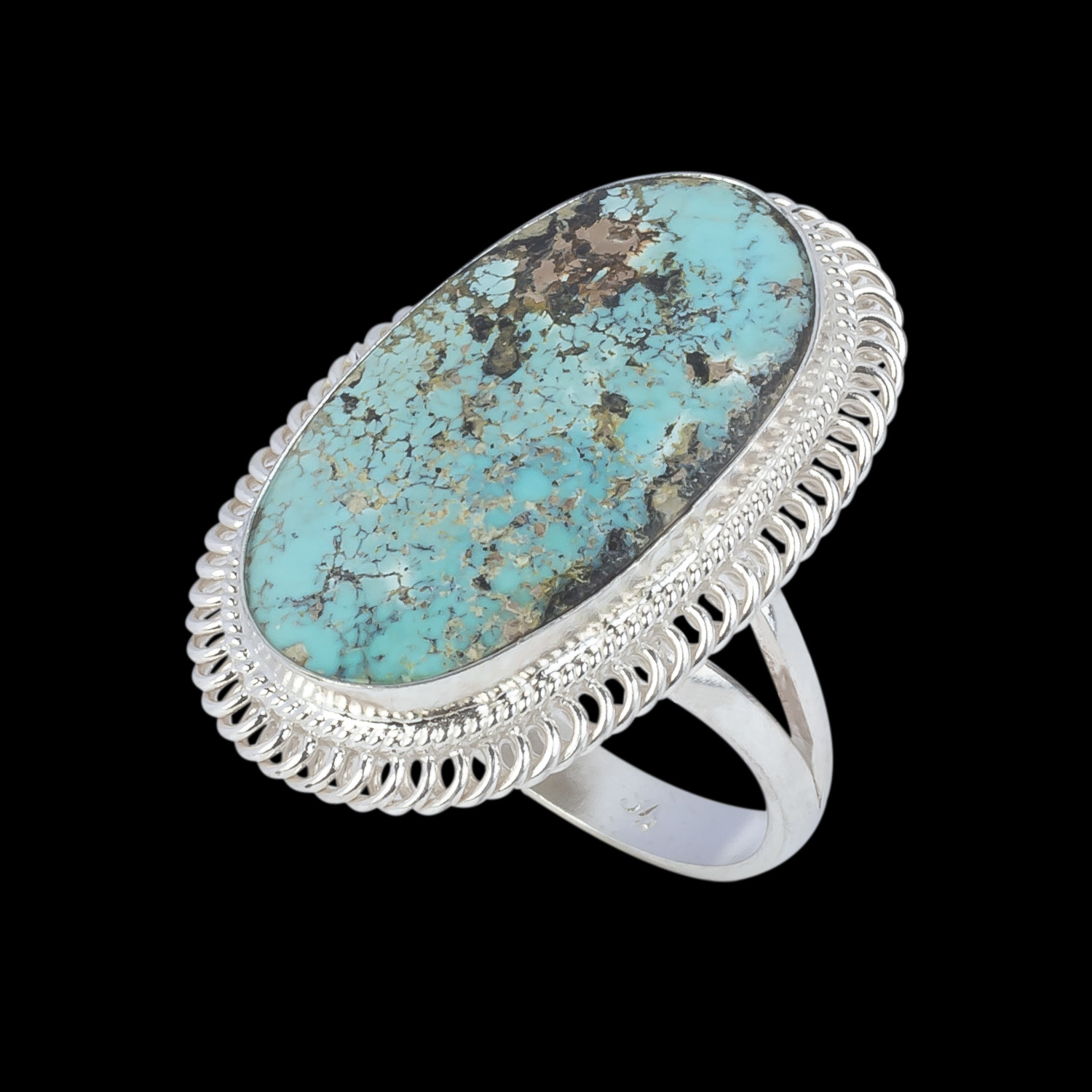 انگشتر نقره زنانه مدل تابیده کد NG5013