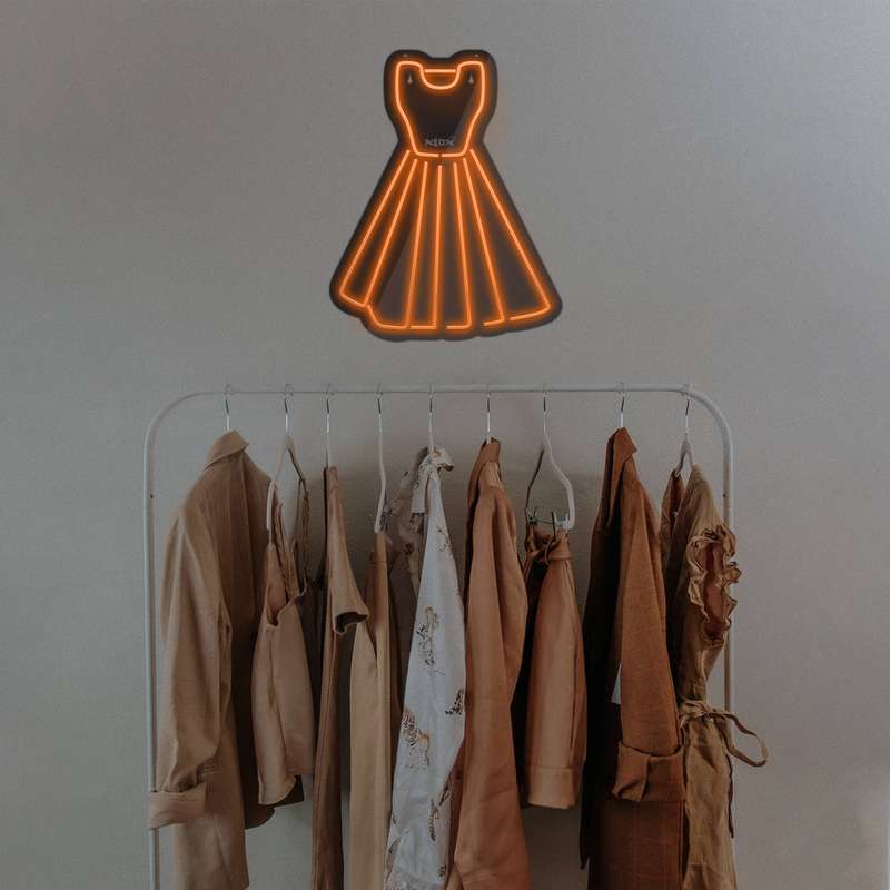 چراغ دیواری نئون دیزاین مدل Women-Clothes-BL_ORG