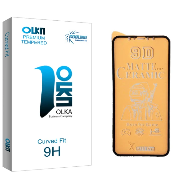 محافظ صفحه نمایش 9D کولینگ مدل Olka glass مناسب برای گوشی موبایل اپل iphone Xs/ 11 pro