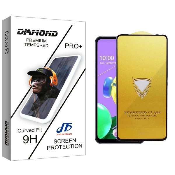 محافظ صفحه نمایش جی اف مدل Diamond OG مناسب برای گوشی موبایل ال جی Q52