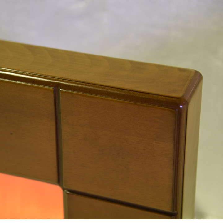 شومینه برقی شومینه بیستون مدل فریم چوبی HW110