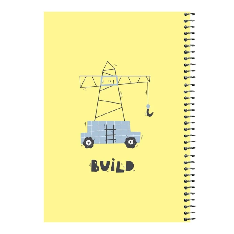 دفتر مشق 80 برگ اس جی مدل ماشین کار  