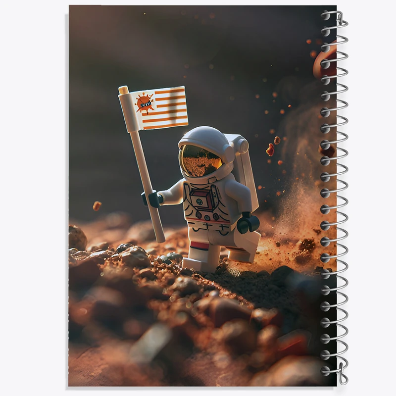 دفتر مشق 50 برگ خندالو طرح لگو فضانورد (Lego) کد F6559