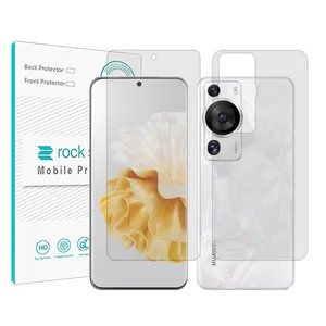 Rock space brand shockproof Hydrogel screen protector glass for Huawei P60 Pro along with the back protector