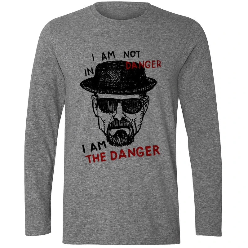 تیشرت آستین بلند مردانه مدل مرد عینکی W115