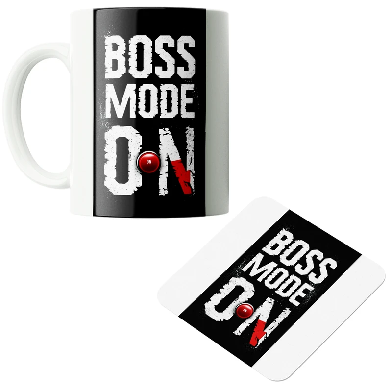 ماگ پاد آفرین مدل مدیر رییس سرپرست کسب و کار بیزینس کد PZ470 به همراه زیرلیوانی