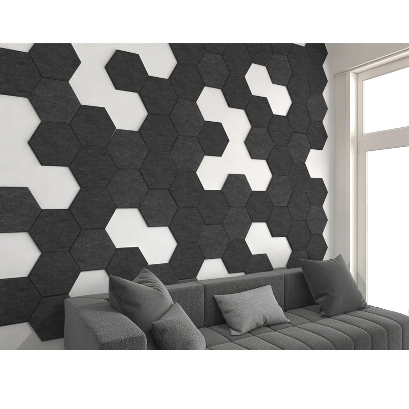 دیوارپوش اکوترپ مدل hex12x12 بسته24 عددی