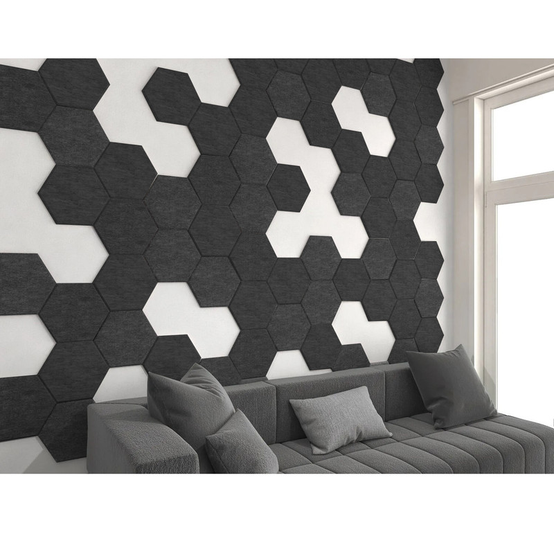 دیوارپوش اکوترپ مدل hex12x12 بسته24 عددی