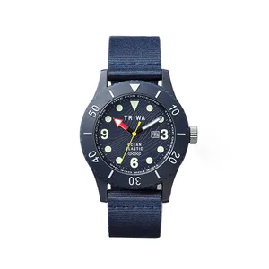 ساعت مچی عقربه ای تریوا مدل  SUB Ocean Plastic - Deep Blue