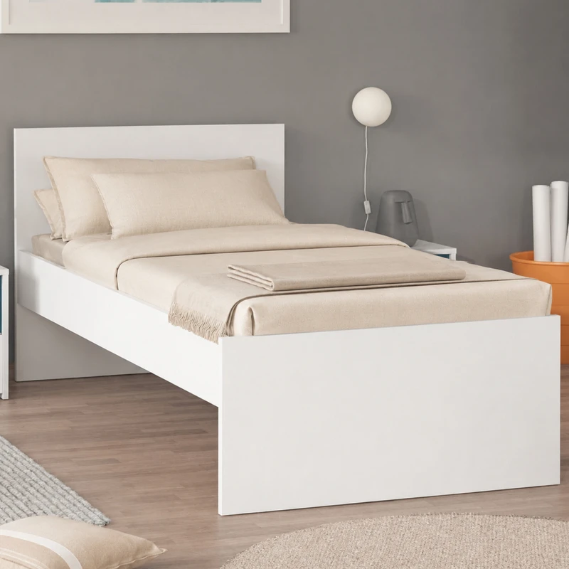تخت‌خواب ملامینه یک نفره مدل B30 سایز 90 * 200 سانتی‌متر