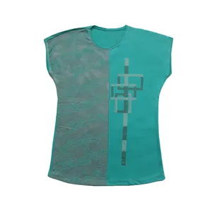 تی شرت آستین کوتاه زنانه مدل نگین دار 010