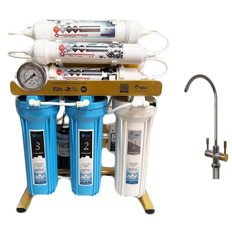 دستگاه تصفیه کننده آب اس اس وی مدل GoldenBlue 2W X1150 به همراه شیر تصفیه آب