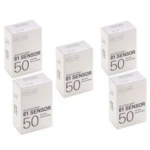 نوار تست قند خون آرکری مدل Sensor-01 سازگار با دستگاه تست قند خون گلوکوکارد پنج بسته 50 عددی