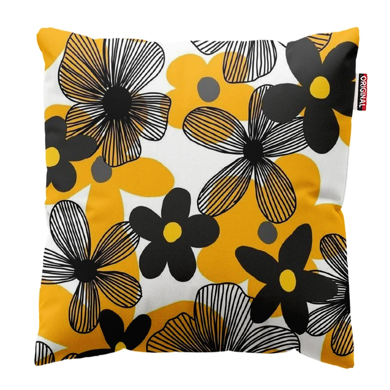 کوسن پاد آفرین مدل گلهای زیبای خاص کد 30 سایز 30*30*15 سانتی متر