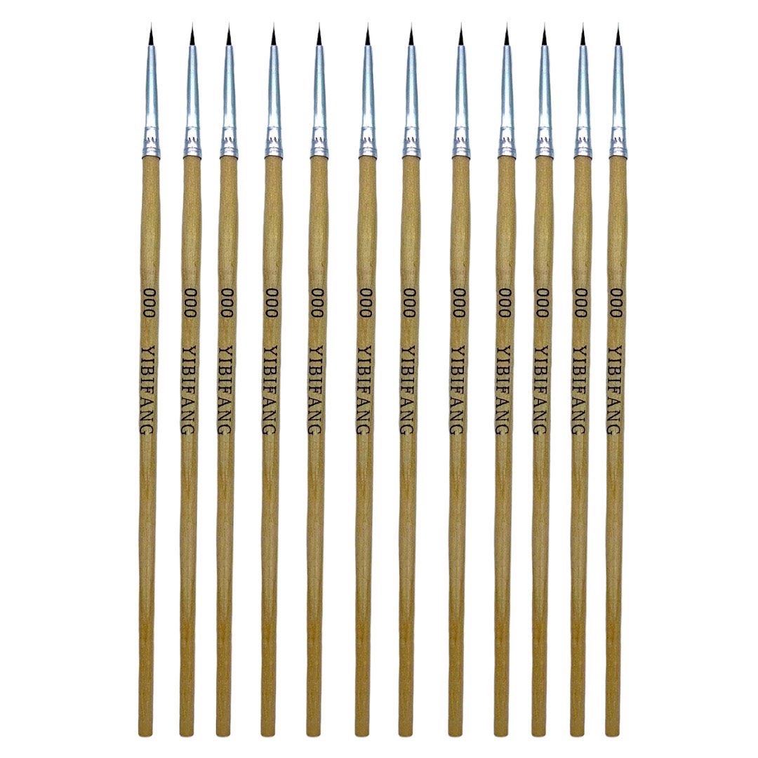 قلم موی طراحی ناخن يبيفنگ مدل z003 مجموعه 12 عددي