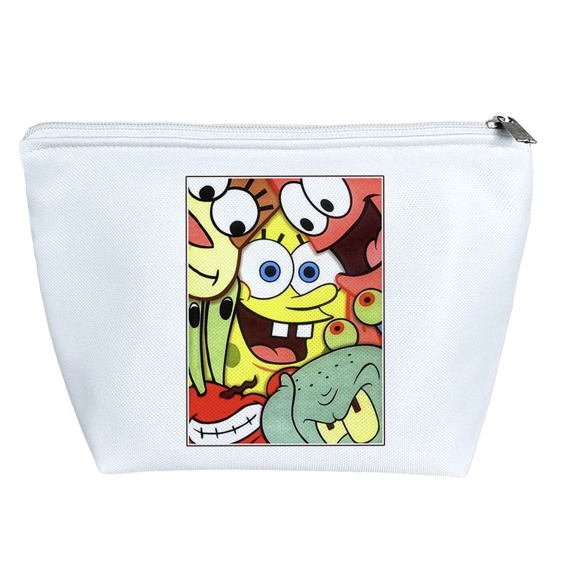 کیف لوازم آرایش دخترانه خندالو مدل باب اسفنجی و پاتریک کد H153