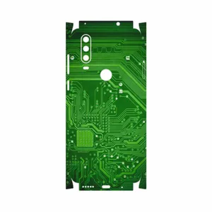 MAHOOT Green Printed Circuit Board-FullSkin Cover Sticker for Motorola One Action