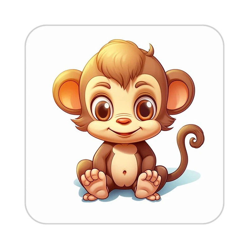 زیر لیوانی کاکتی طرح حیوانات کارتونی مدل mp28294