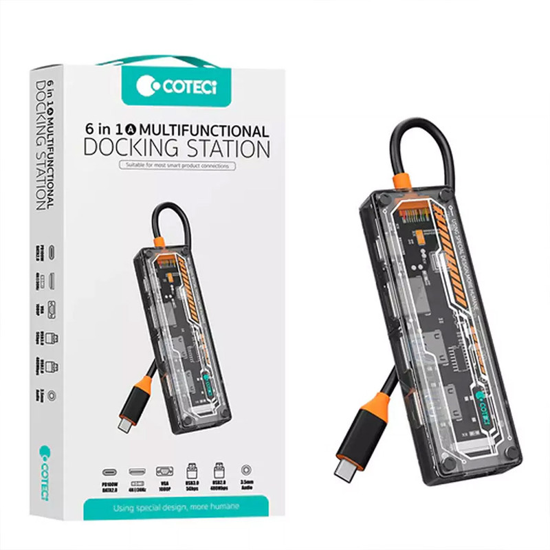 هاب 5 پورت USB-C کوتسی مدل 16021