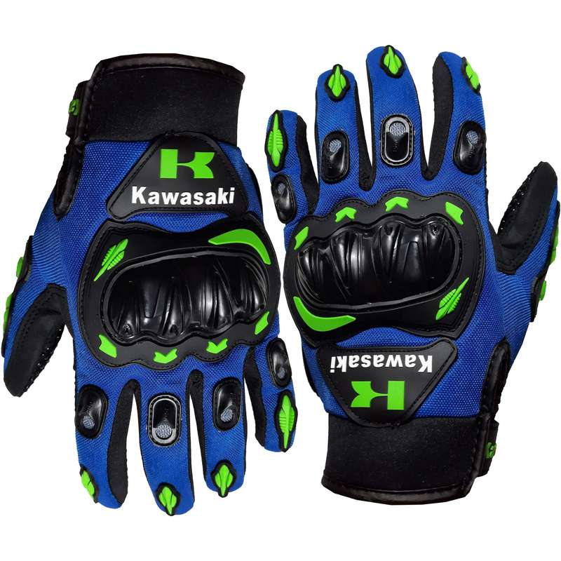 دستکش موتور سواری وارون مدل KAWA-BLU