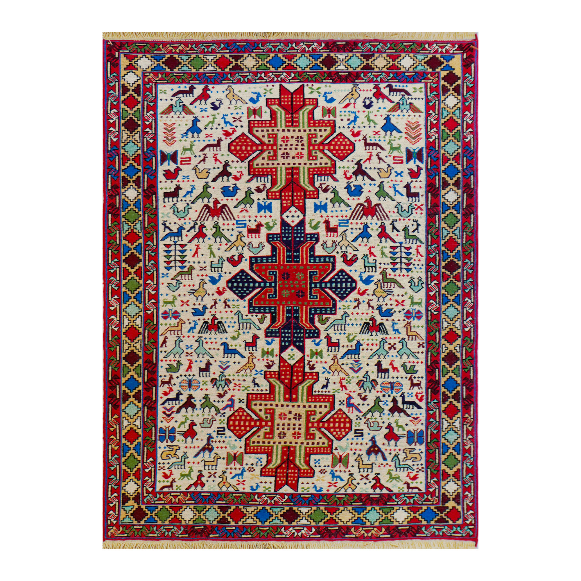 ورنی دستبافت ذرع و نیم طرح قشقایی ورنی دستبافت ذرع و نیم طرح قشقایی