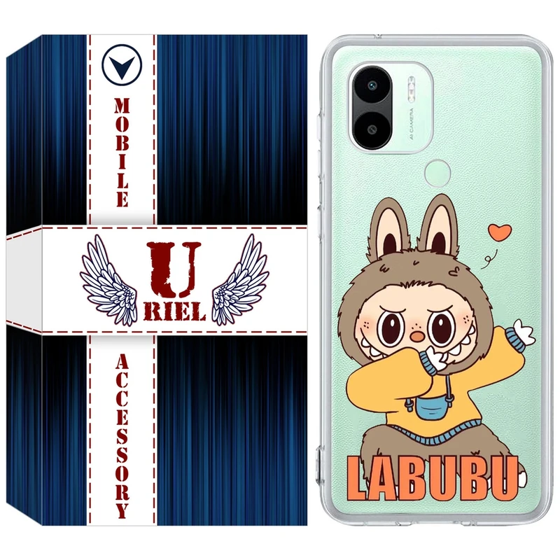 کاور یوریل مدل Clear کد 104 طرح لبوبو مناسب برای گوشی موبایل شیائومی Redmi A1 Plus / A2 Plus