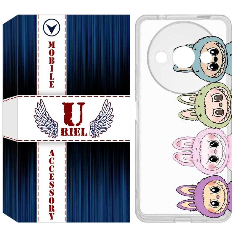 کاور یوریل مدل Clear کد 101 طرح لبوبو Labubu مناسب برای گوشی موبایل شیائومی Redmi A3 / A3x