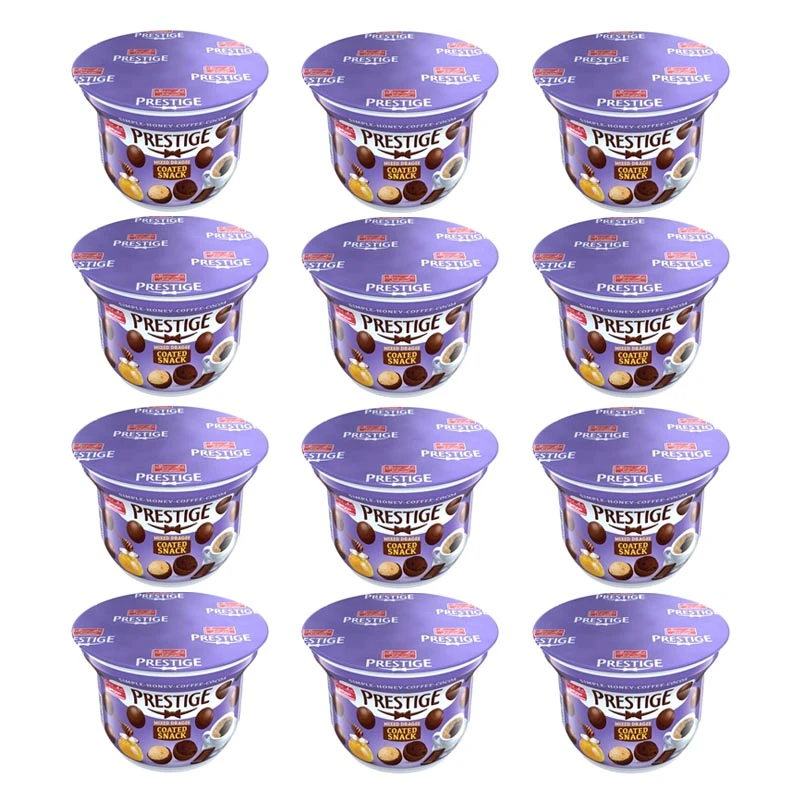 دراژه شکلاتی پرستیژ با مغز اسنک مخلوط شیرین عسل - 75 گرم بسته 12 عددی