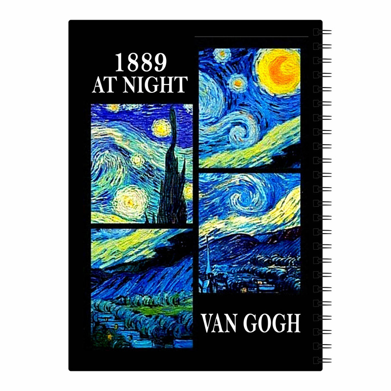 دفتر مشق 70 برگ مدل شب پرستاره کد LA5-380do