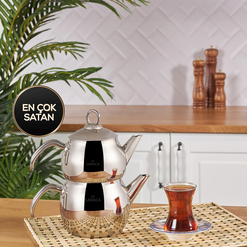 ست کتری و قوری کاراجا مدل مینی Karaca Adelya ست کتری و قوری کاراجا مدل مینی Karaca Adelya