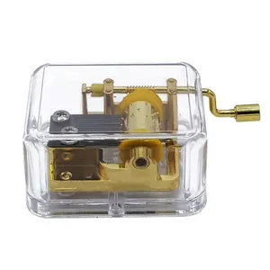 جعبه موزیکال مدل شیشه ای شفاف کد 02