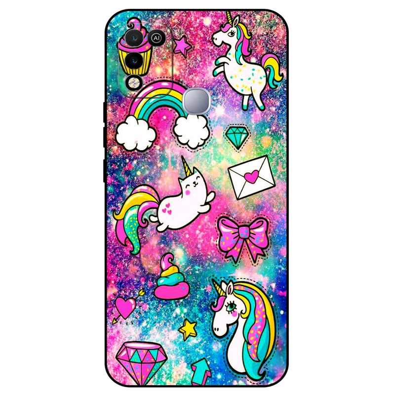 کاور مگافون طرح تک شاخ مدل 8155 مناسب برای گوشی موبایل اینفینیکس Hot 10 Play / Hot 11 Play      