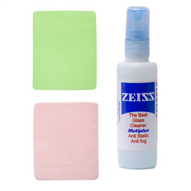 اسپری پاک کننده و دستمال عینک مدل ss مجموعه دو عددی