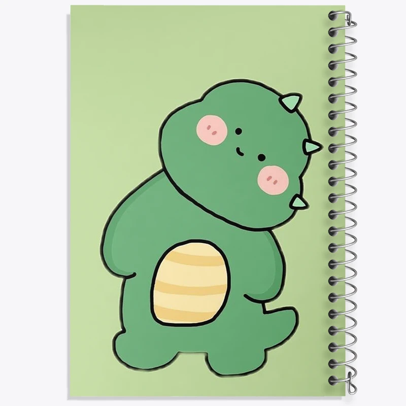 دفتر شطرنجی 50 برگ خندالو طرح دایناسور کیوت کد N1895