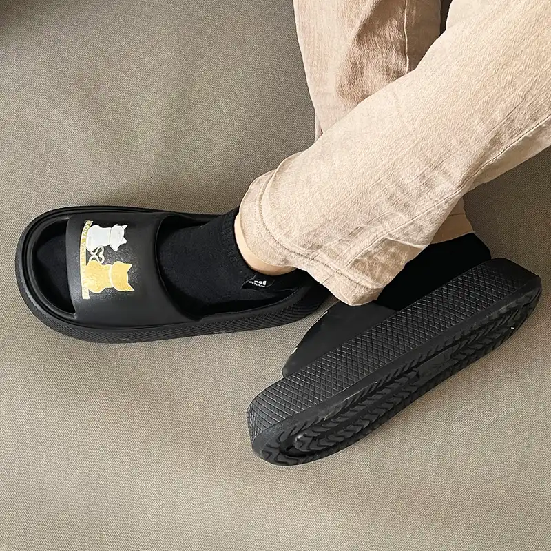 دمپایی زنانه پایون مدل کیتن طرح گربه کد 66-BL