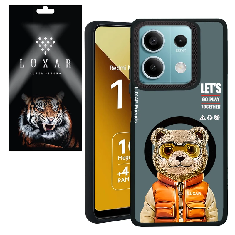 کاور لوکسار مدل note13pro - Teady Bear مناسب برای گوشی موبایل شیائومی Redmi Note 13 Pro 4G / Poco M6 Pro 4G